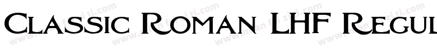 Classic Roman LHF Regular字体转换